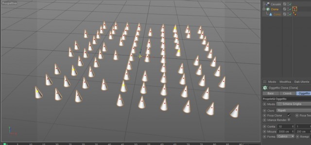 Istanze nascoste manualmente conla selezione mograph.