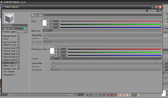 material vray x muro