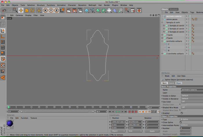 spline da estrudere