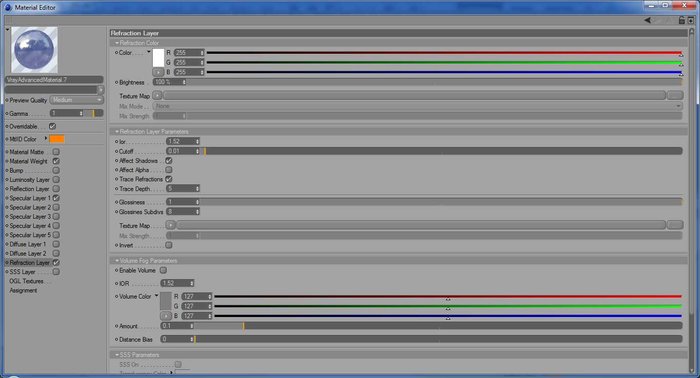 Set refraction Layer - Vetro