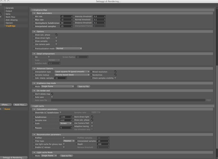 parametri render
