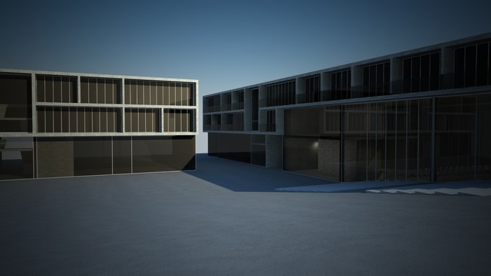 render con materiali  usando la physical camera di vray con i valori  scritti sopra