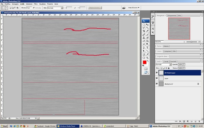 in photoshop appare a colori ovviamente