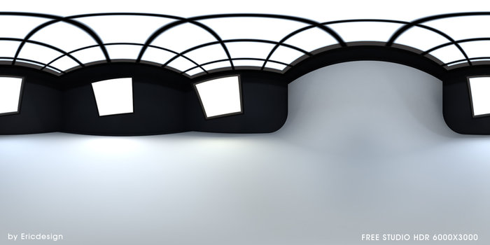 immagine hdri applicata all'oggetto cielo