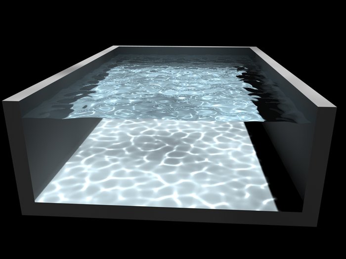Materiale di Gabriele a cui ho messo solo l'IOR a 1.20<br />Luce infinita ombre area<br />fotoni un milione