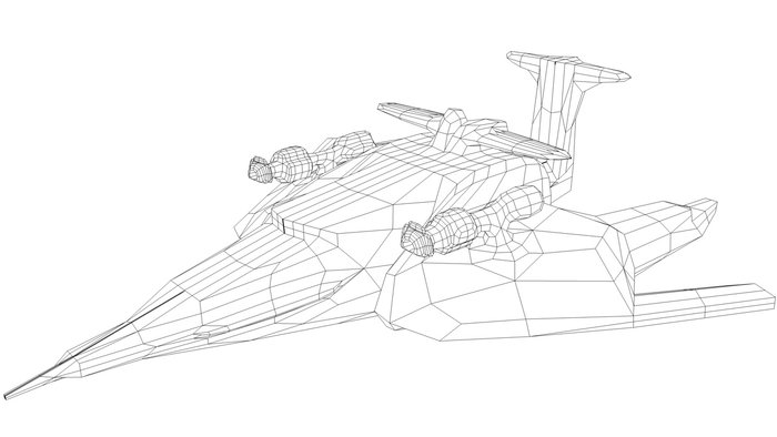 navetta spaziale wire cel rendering.jpg
