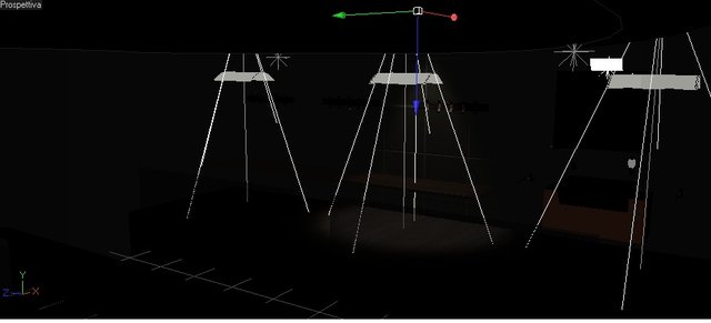 Immagine prima del render IES in faretto centrale