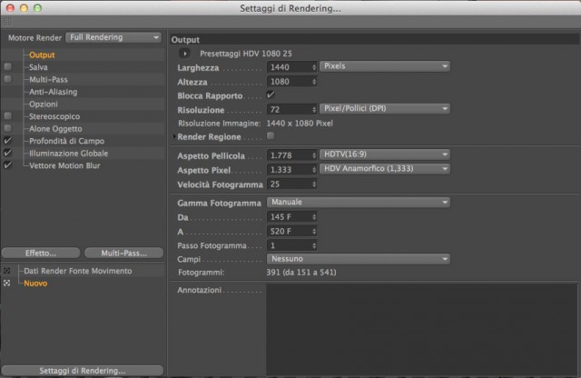 come ho impostato c4d<br /><br />il formato selezionato e tiff(livelli psd)