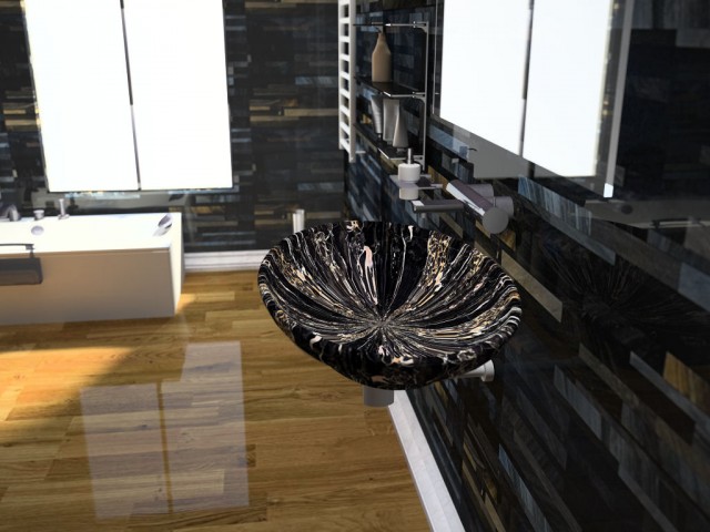Bagno Rivestimento Ossidiana lavabo Portoro.jpg