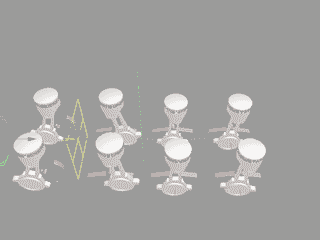 Qui invece, sempre effettuatore shader, però senza mappa, modo lineare!!