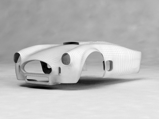 V-ray + Wire rendering in Hn