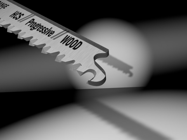 Il tentativo successivo, anche questo abbastanza catastrofico (!!), prevede un materiale trasparente con la texture inserita nella trasparenza, che mi da l'effetto che volevo, ma annulla il materiale applicato sotto nei poligoni selezionati.