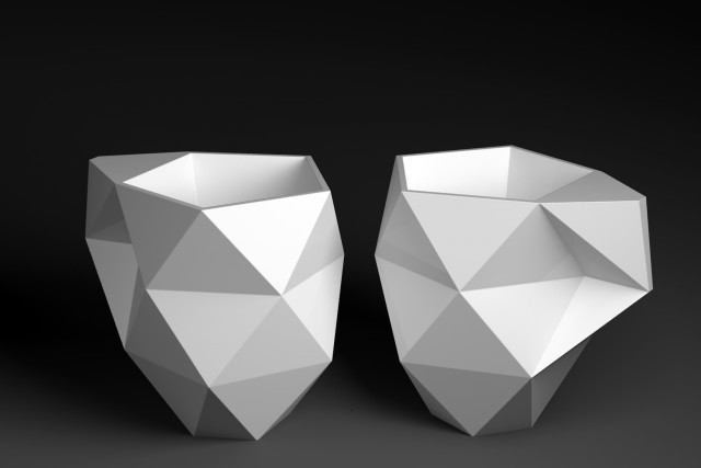 faceted cup
