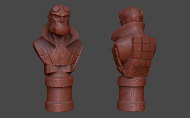 Lo scuplt originale in Zbrush