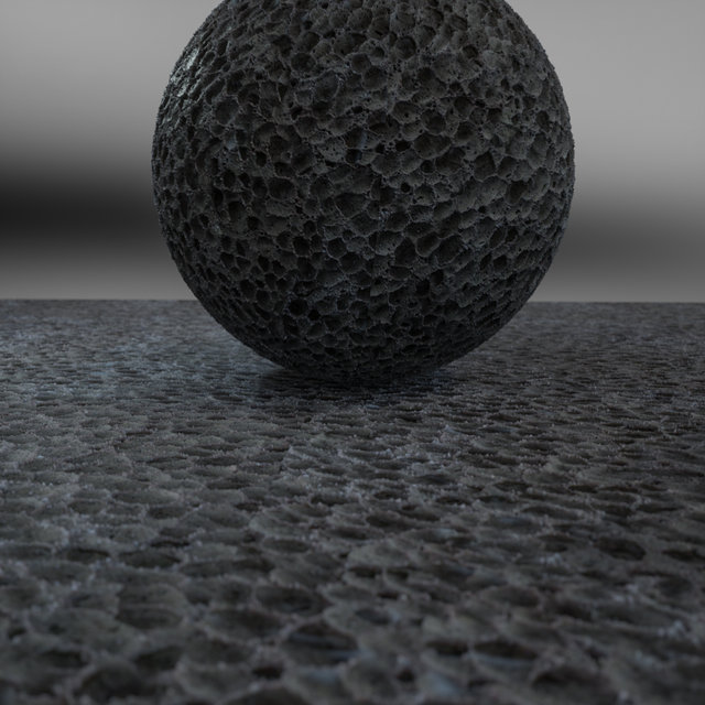 Black Purnice Stone 01 4k. Tileable.
