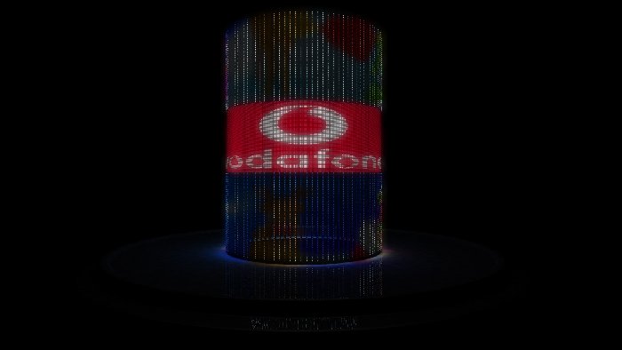 in questo render ho ottenuto l'effetto che desideravo, ma i led sono molto vicini; il tutto è illuminato solo dalla luminanza