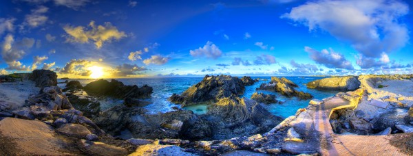 Bermuda 360 rocky beach sky