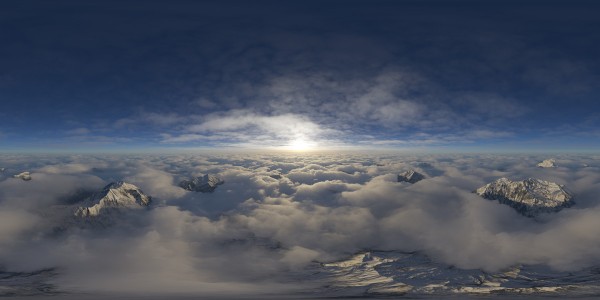 FREE HDRI Skies Above Clouds for Aviation/Aerospace Industry